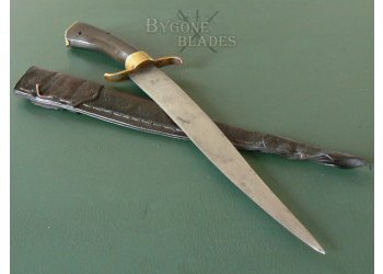 Turkish WW1 Yataghan Knife with horn hilt #1