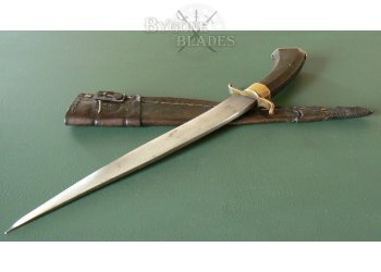 Turkish WW1 Yataghan Knife with horn hilt #6