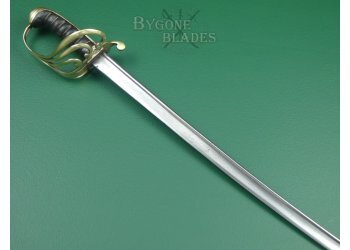 British 1821 Pipe Back Light Cavalry Sabre. Brass Hilt Variant #3