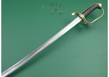 British 1821 Pipe Back Light Cavalry Sabre. Brass Hilt Variant #4