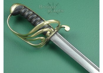 British 1821 Pipe Back Light Cavalry Sabre. Brass Hilt Variant #5