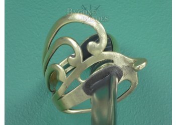 British 1821 Pipe Back Light Cavalry Sabre. Brass Hilt Variant #9