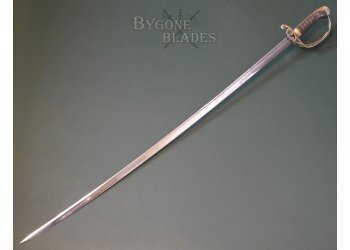 British 1822 Pattern Victorian Field Officers Pipe-Back Levee Sword #6