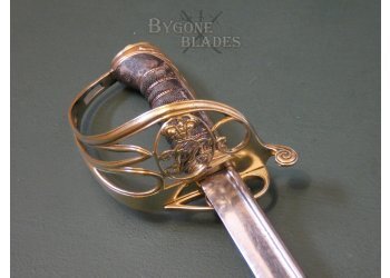 British 1822 Pattern Victorian Field Officers Pipe-Back Levee Sword #7