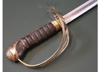 British 1822 Pattern Victorian Field Officers Pipe-Back Levee Sword #8