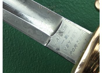 British 1827/46 Pattern Named Victorian Royal Navy Officers Sword #15