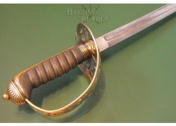 British 1857 Pattern Monogrammed Victorian Engineer Officers Sword. #9