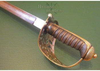 British 1857 Pattern Monogrammed Victorian Engineer Officers Sword. #10