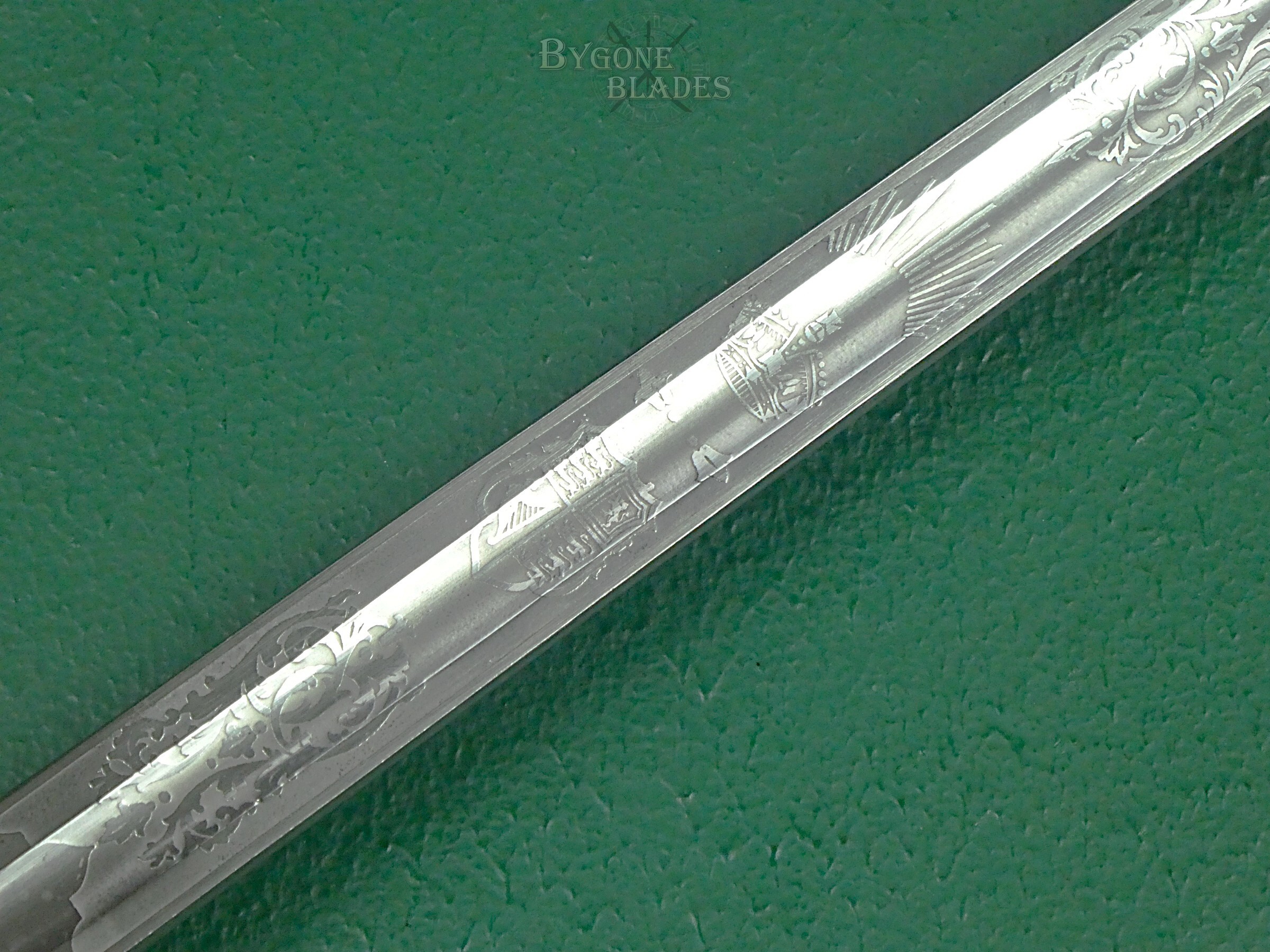 British 1897 Pattern Infantry Officers Sword. Hill 1912-1915. Near Mint. #2607001 #11
