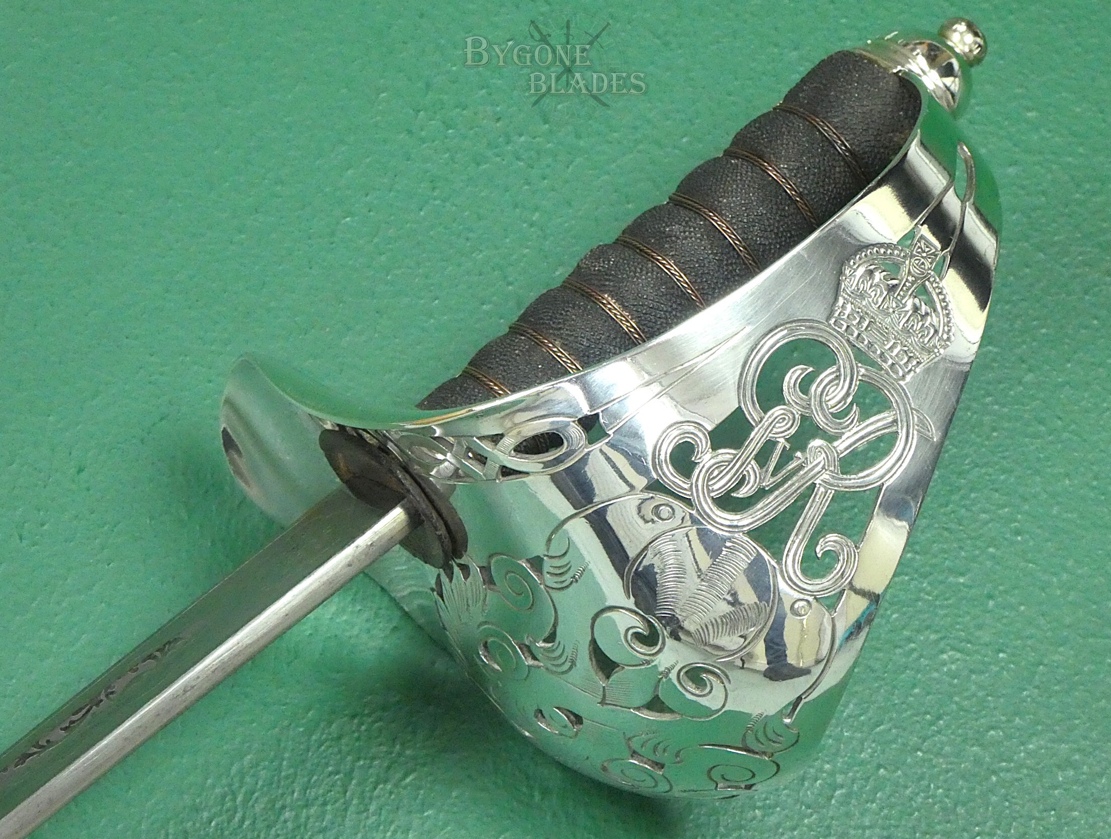 British 1897 Pattern Infantry Officers Sword. Hill 1912-1915. Near Mint. #2607001 #15