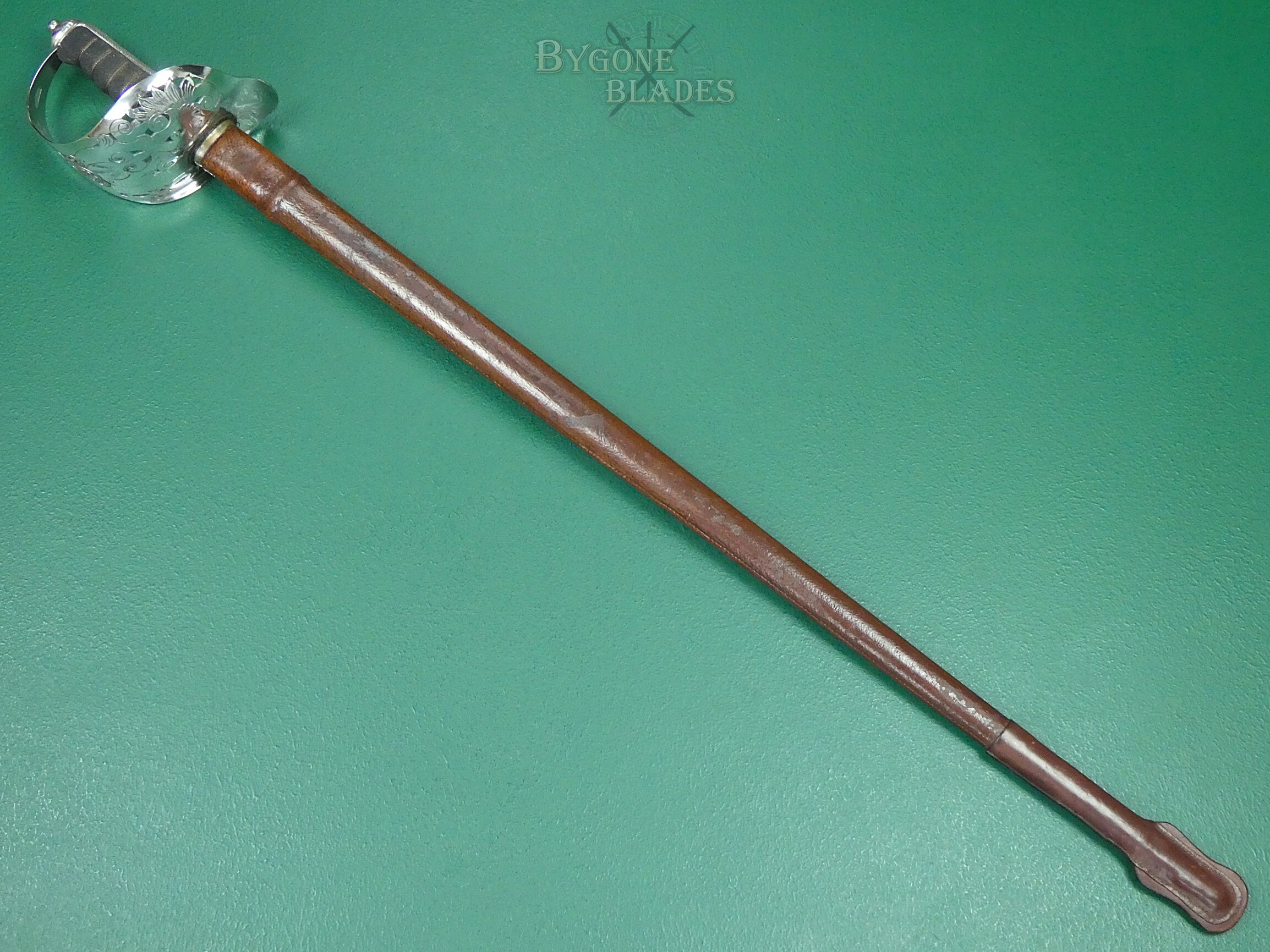 British 1897 Pattern Infantry Officers Sword. Hill 1912-1915. Near Mint. #2607001 #3