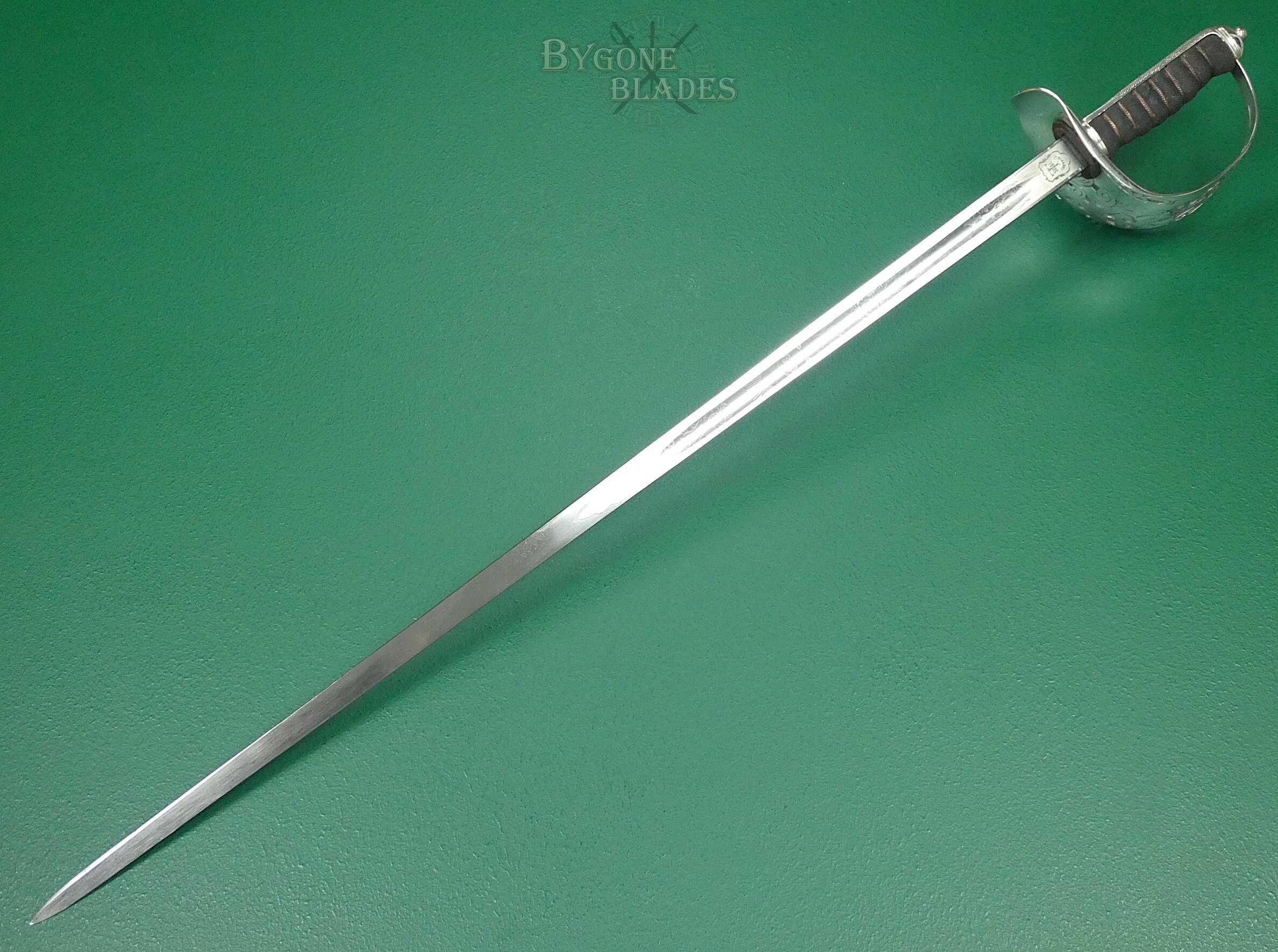 British 1897 Pattern Infantry Officers Sword. Hill 1912-1915. Near Mint. #2607001 #6