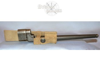 British WWII No 4 MkII Spike Bayonet with Scabbard and Frog #4