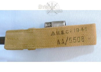 British WWII No 4 MkII Spike Bayonet with Scabbard and Frog #6