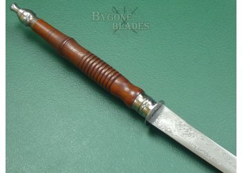 Burmese Dha Sword. Etched Blade. #2311002 #7