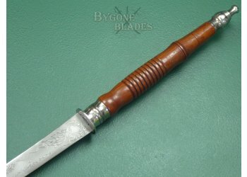 Burmese Dha Sword. Etched Blade. #2311002 #8