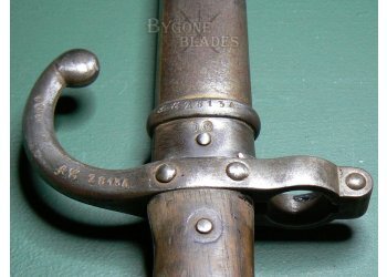 French M1874 Gras Bayonet Matching Scabbard