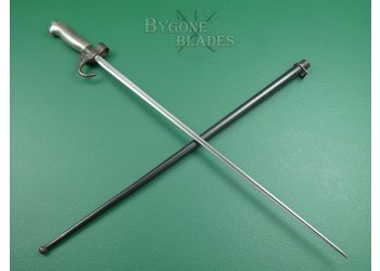French M1886 First Pattern Lebel Bayonet. Matching Scabbard #1