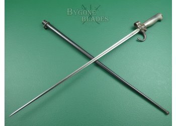 French M1886 First Pattern Lebel Bayonet. Matching Scabbard #2