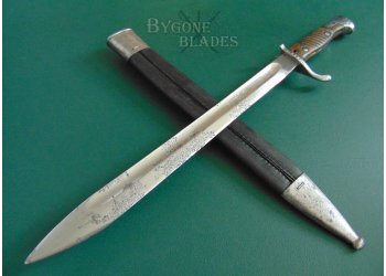 German S98/05aA First Pattern Bayonet. Erfurt 1908. Unit Marked #2