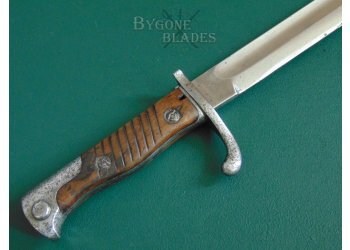 German S98/05aA First Pattern Bayonet. Erfurt 1908. Unit Marked #7