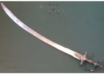 Indian Tulwar Sword with Draw-Back Blade #4