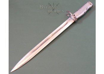 German WW1 Nickel Plated Ersatz Bayonet. Carter #3 #5