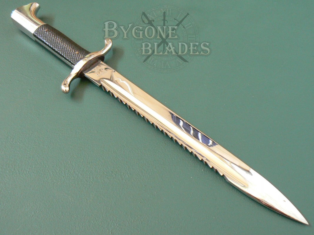 German Sawback Fire Service Bayonet. Eickhorn 1935-41