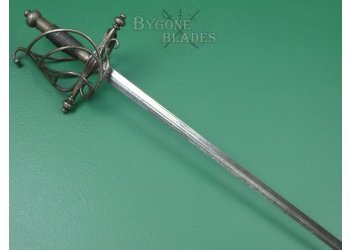 Swept hilt transitional rapier