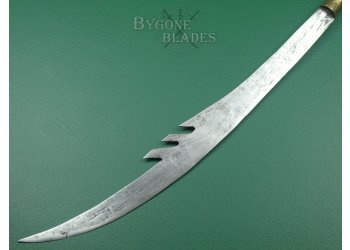 18th Century Lan Na Kingdom Dahb Ngao Sword. Thai War Elephant Fighting Sword #4