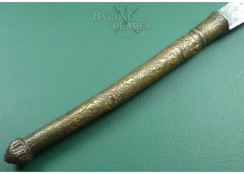 18th Century Lan Na Kingdom Dahb Ngao Sword. Thai War Elephant Fighting Sword #8