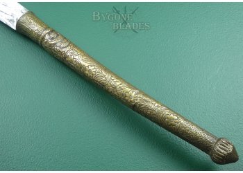 18th Century Lan Na Kingdom Dahb Ngao Sword. Thai War Elephant Fighting Sword #9