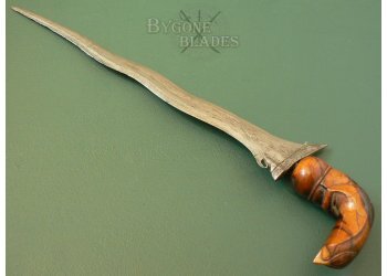 19th Century Bugis Kris. Garuda Hilt Sulawesi Dagger. Keris #4
