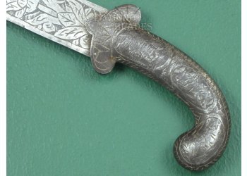 19th Century Nepalese Temple Kora. Hindu Sacrificial Sword. #22010051 #16