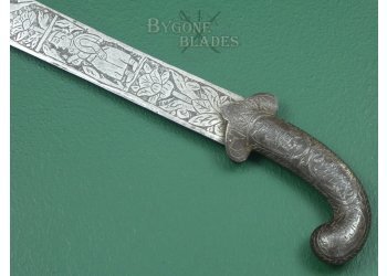 19th Century Temple Kora. Hindu Sacrificial Sword. #22010051 #12