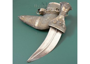19th Century Silver Arab Janbiya Knife #4