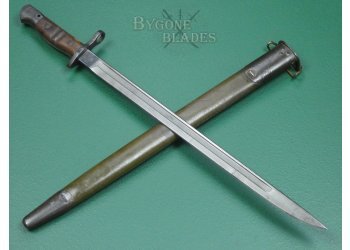 American 1917 Pattern Bayonet. Remington. Mk2 Green Scabbard. 2410009 #1