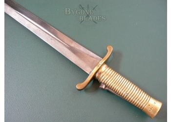 American Civil War Brunswick P1848 Sword Bayonet. New York Volunteer Artillery #6