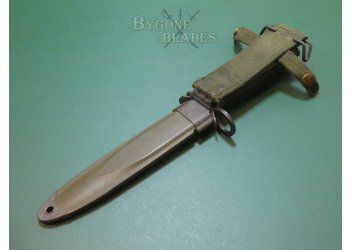American Vietnam War Period M7 Bayonet and M8A1 PWH Scabbard #4