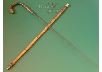 Antique Root-Ball Sword Cane