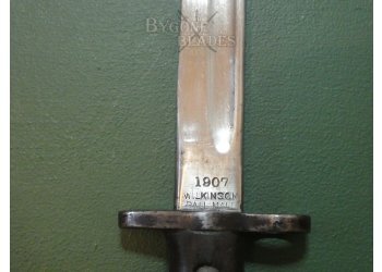 Australian Issued Wilkinson Made 1907 Pattern WW2 Bayonet. Mangrovite Scabbard #11