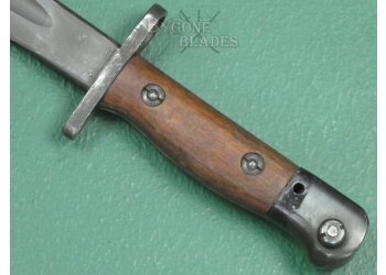 Australian WW2 Owen Submachine Gun Bayonet. Orange 1945. #2410025 #8