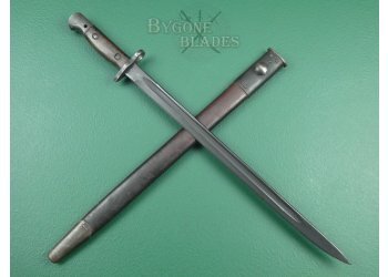 Australian WW2 P1907 Bayonet. Mangrovite Scabbard. #2202007 #1