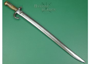 Basque M1866 Chassepot Musket Bayonet. Maltese Cross Mark. #2306004 #3