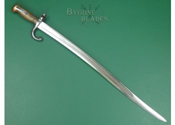 Basque M1866 Chassepot Musket Bayonet. Maltese Cross Mark. #2306004 #5