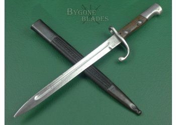 Brazilian M1908 Mauser Rifle Bayonet. Simson &amp; Co. Suhl. #2203003 #2