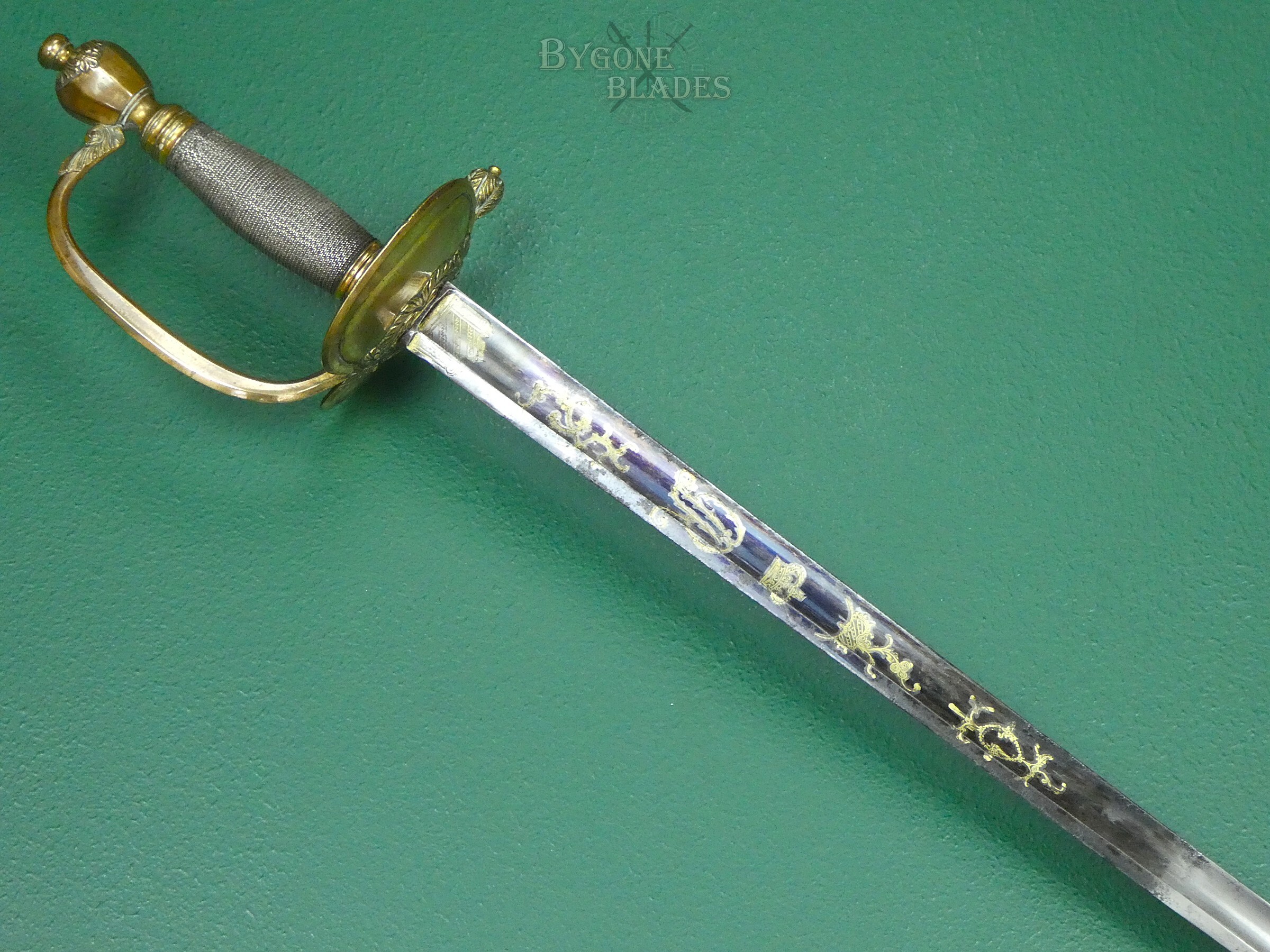 British 1796 Infantry Officers Spadroon. Napoleonic Wars Sword. Runkel. #2609002 #7