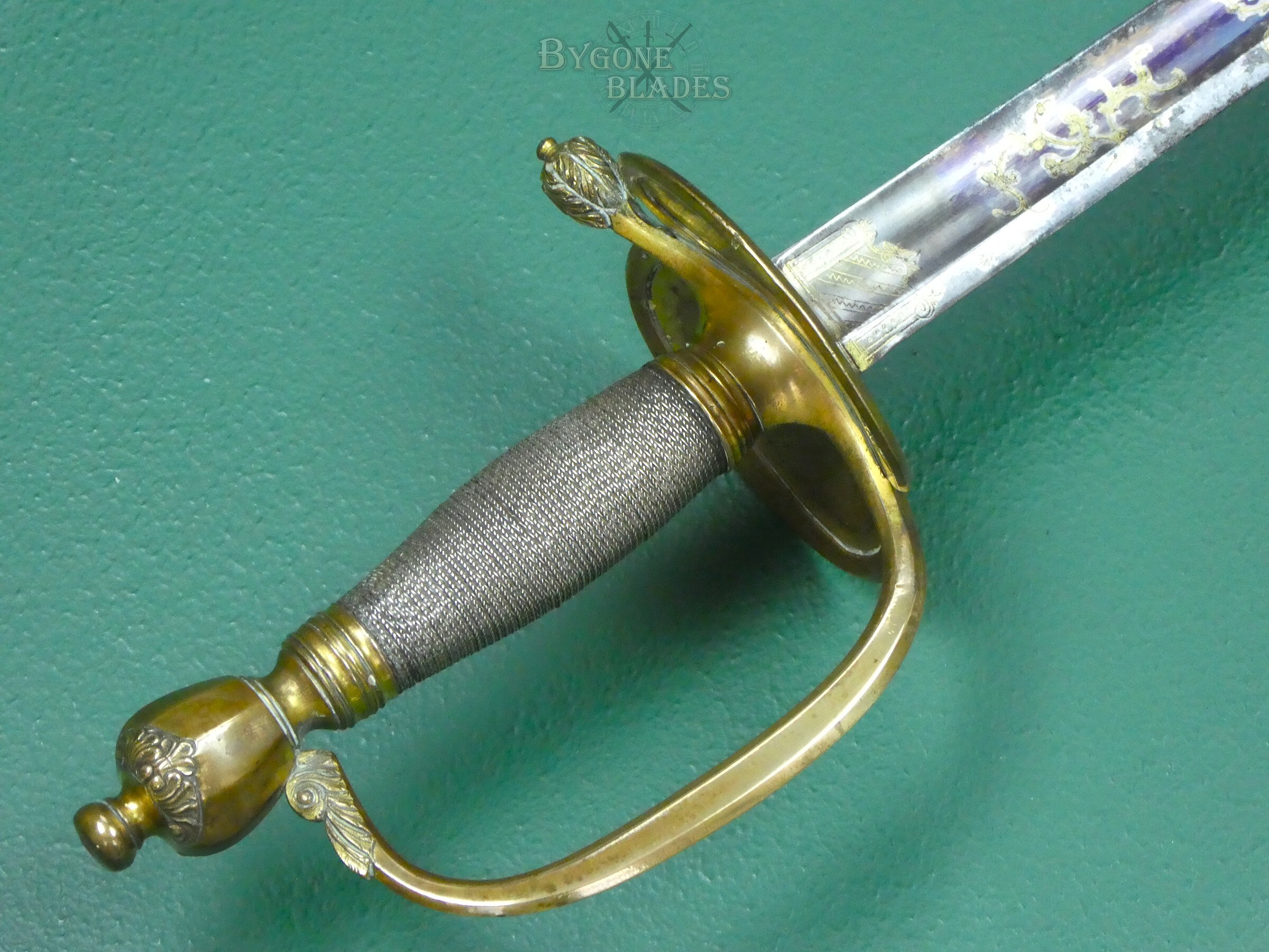 British 1796 Infantry Officers Spadroon. Napoleonic Wars Sword. Runkel. #2609002 #9