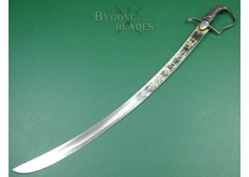 British 1796 Pattern Blue &amp; Gilt Light Cavalry Officers Sabre. #2111002 #6