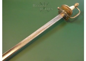 British 1796 Pattern Infantry Spadroon. Napoleonic Wars Army Officers Sword #4